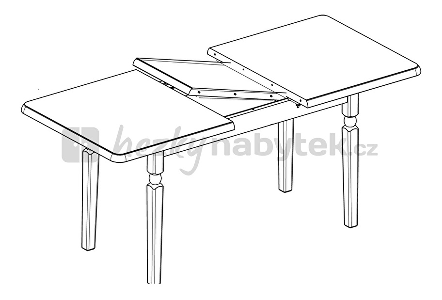 Jídelní stůl BRW Natalia STO 160 (pro 6 až 8 osob)