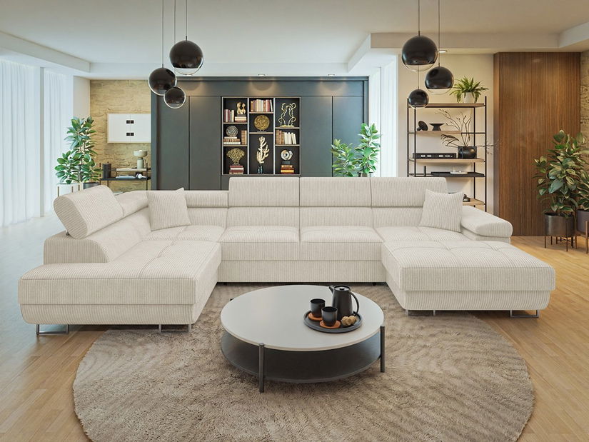 Rohová sedačka U Terazuro Bis S (šedá) (s úl. prostorem) (P)