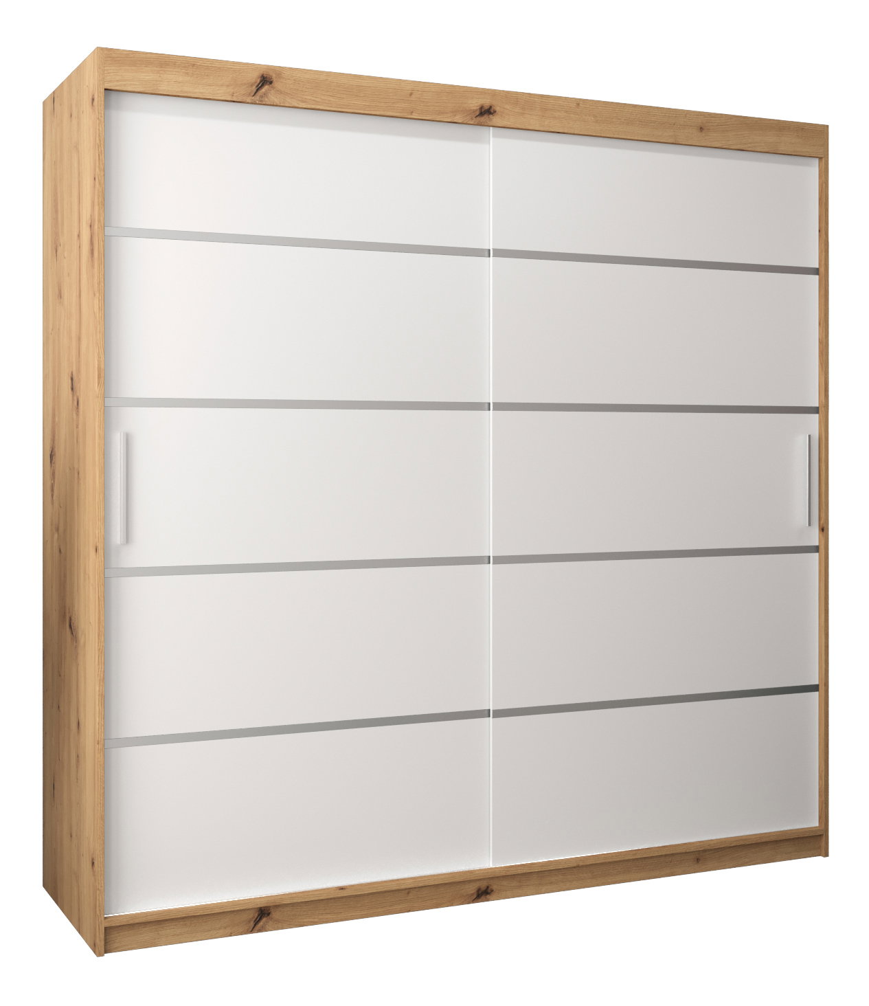 Šatní skříň 200 cm Verika 1 200 (dub artisan + bílá)