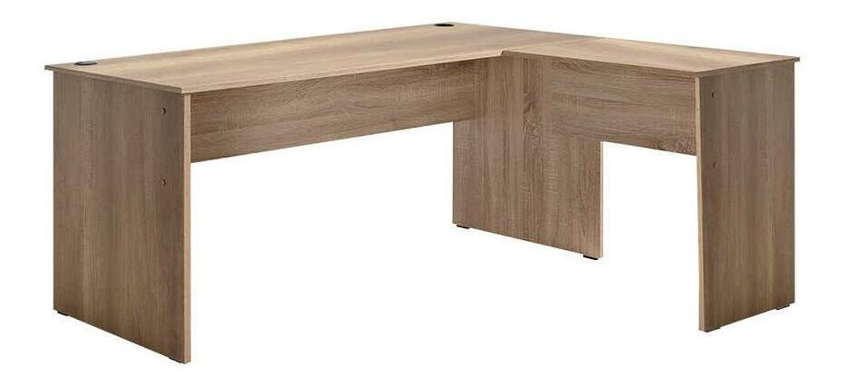 Rohový PC stolek Raven (ořech světlý)