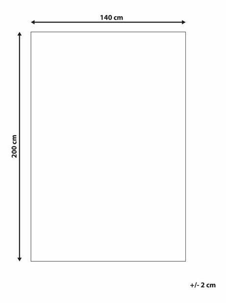 Koberec 200x140 cm Emeralda (černá) (shaggy)