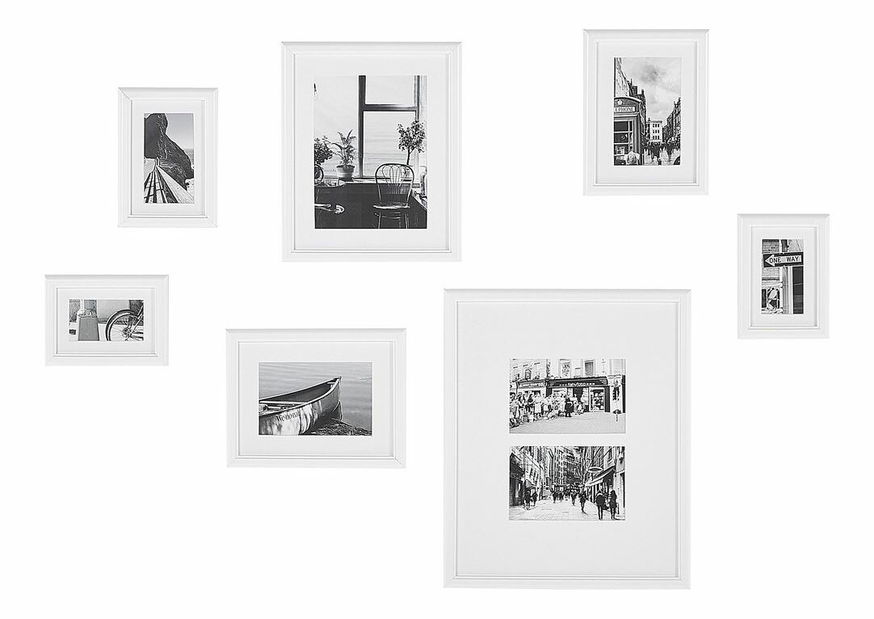 Rám pro fotografie 7 ks Zimbabwe (bílá)