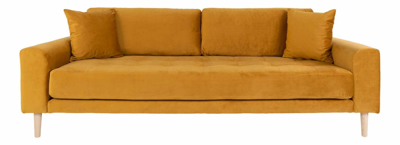 Pohovka třísedačka Lvaveriaora 3 (hořčičná)