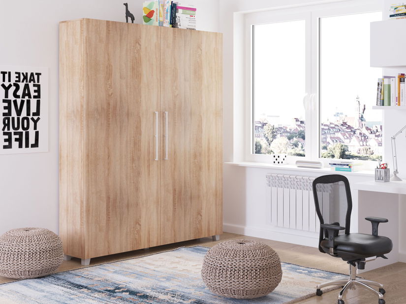 Sklápěcí postel 160 Todd (dub sonoma) (vertikální)