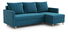 Rohová sedací souprava Filippo (P) (tyrkysová)