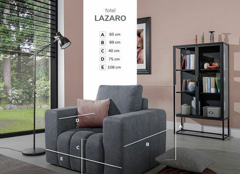 Křeslo Laura Typ 02 (černé)