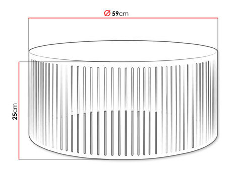 Konferenční stolek Konezo Mini (bílá + arktická bílá)