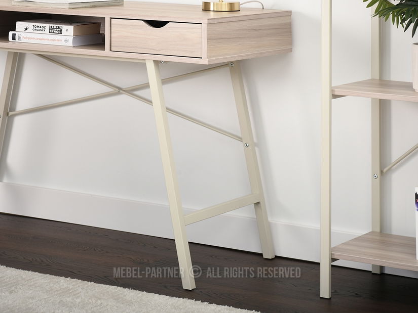 PC stolek Gavon (popelaváo béžová + krémová)