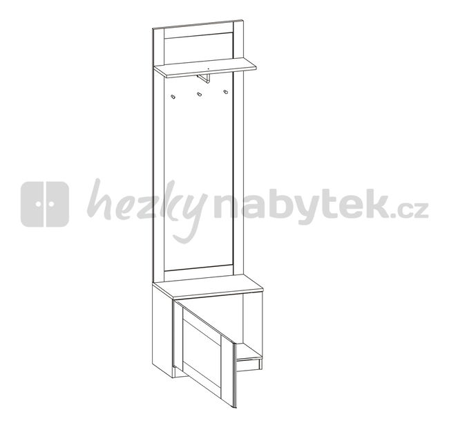 Botník s věšákem Boss BS 13