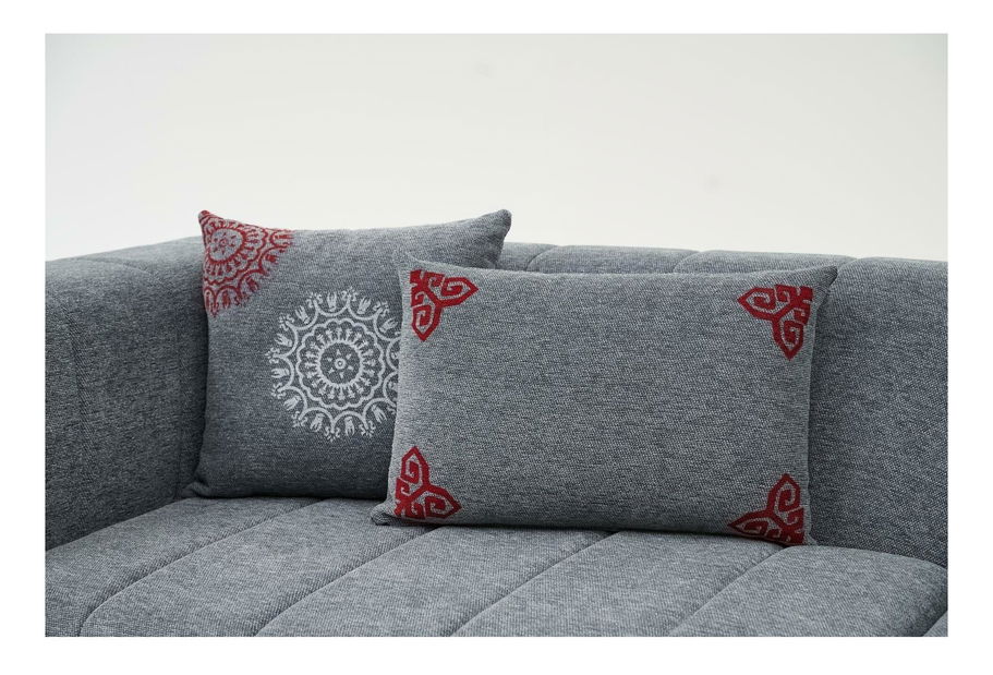 Rohová sedačka Beyzometta (P) (šedá)