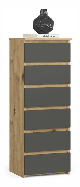 Komoda Celestial (dub artisan + grafit)