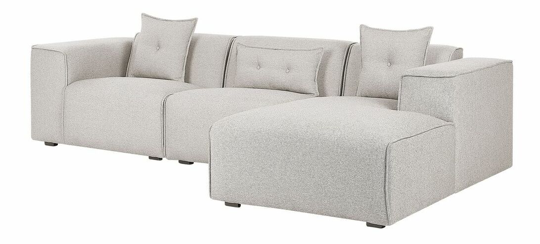 Rohová sedací souprava Dulcinea (světlobéžová) (L)