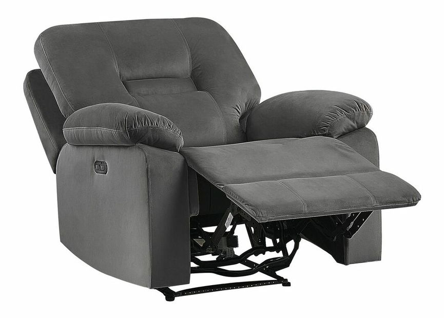 Relaxační křeslo Bev (šedá) (s LED osvětlením)