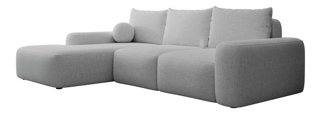 Rohová sedací souprava Carlito (L) (šedá + černá)