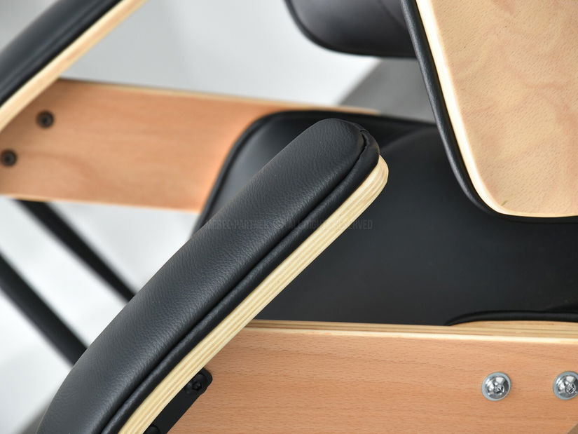 Křeslo Franc (buk černý + chromová)