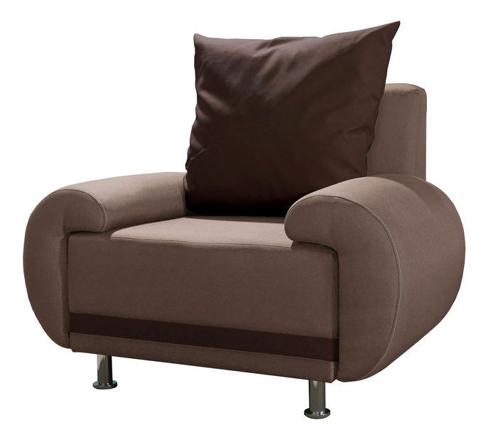 Křeslo Almonis (hnědá + tmavě hnědá)