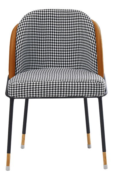 Jídelní židle Rodon (černobílá + camel)