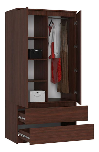 Šatní skříň Safwan (wenge)