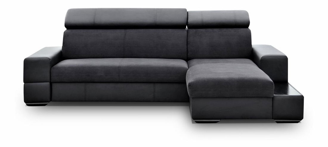 Rohová sedací souprava Lacey (černá) (P)