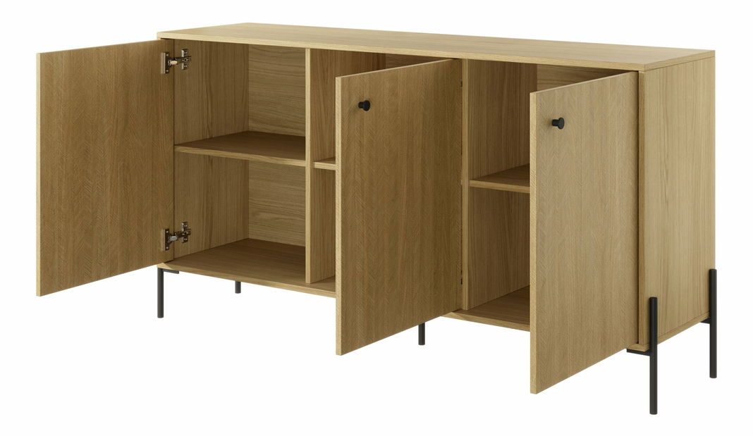 Skříňka Scandia 3D (dub scandi + jedlička scandi)