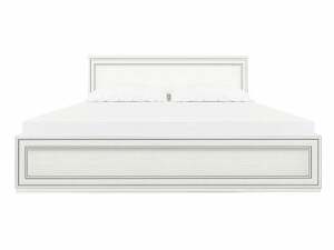 Manželská postel 160 cm Trumf (bílá) (s roštem)