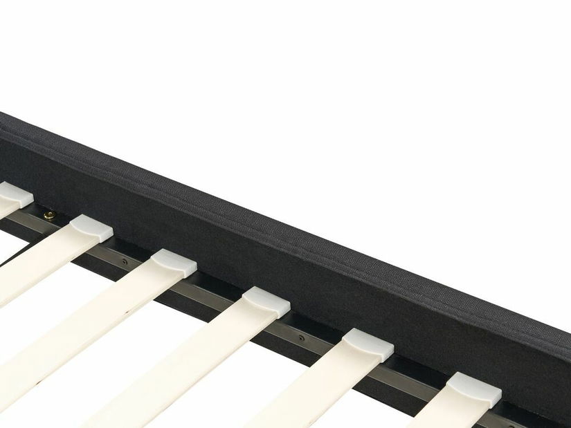 Manželská postel 140 cm Ferdinand (černá) (s roštem)