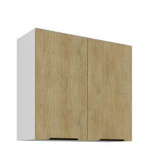 Horní kuchyňská skříňka Carminia 80 G-72 2F (dub cremona + bílá)