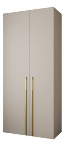 Šatní skříň 110 cm Carmela 40-3 (kašmír + zlatá)