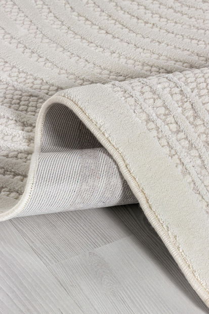 Koberec 100 x 300 cm Amora (béžová + bílá) 5