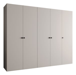 Šatní skříň 250 cm Parna 1 (kašmír + černá)