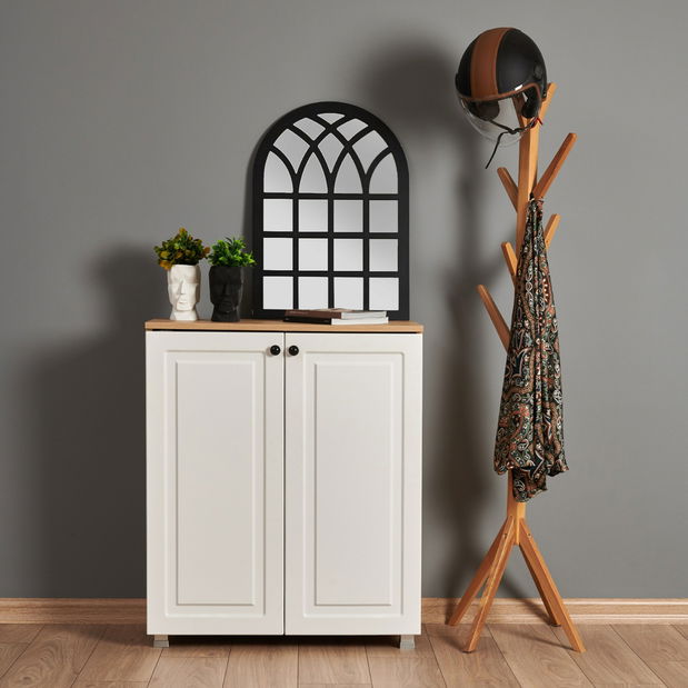 Botník (skříňka na boty) Tuvantille S (dub safírový + ořech)