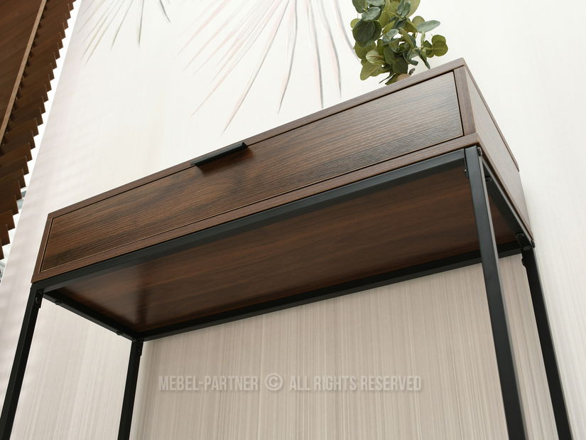 Konzolový stolek Norma M (ořech + černá)