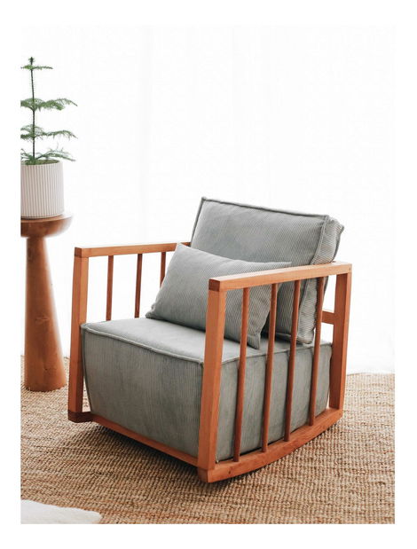 Houpací křeslo Salamander (modrosivá)