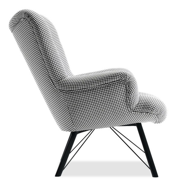 Relaxační křeslo Dawntawn (bílá + černá)