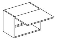 Horní kuchyňská skříňka Nora W50 nad digestoř