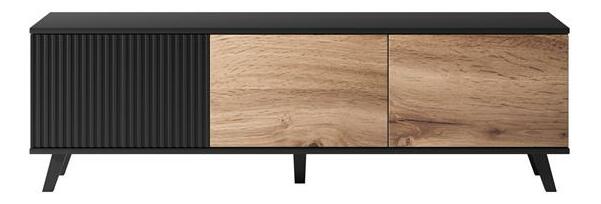 Tv stolek Ranae RTV1 (dub wotan + černá)