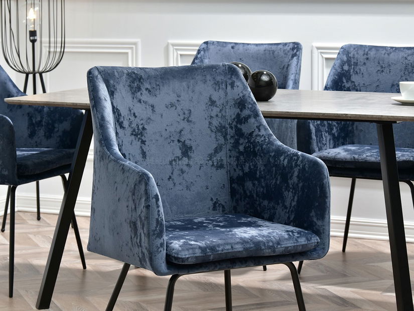 Jídelní židle Duplica (šedá + černá)