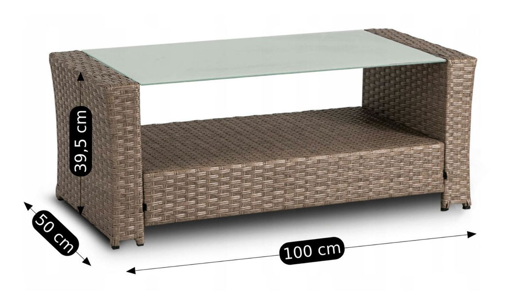 Zahradní set Fastos (béžová) (pro 6 osob)