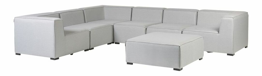 Rohová zahradní pohovka Ailin (světle šedá) (P)