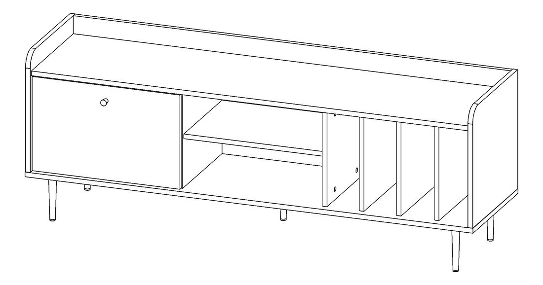 Tv stolek Vasecta RTV150 (dub brandy castello)