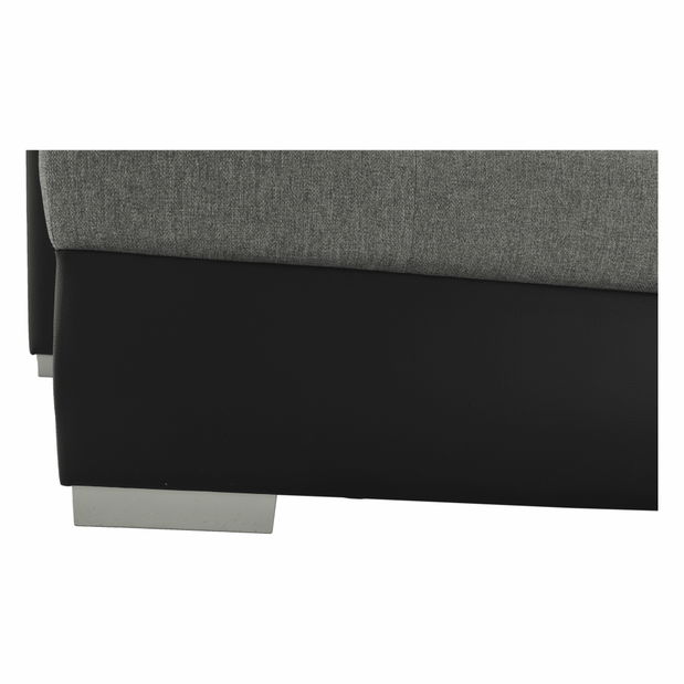 Rohová sedačka U Lemon U (černá + světle šedá) (P)