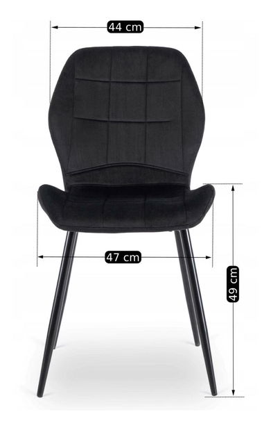 Jídelní židle Inolvidable (černá)