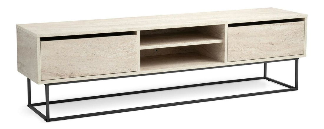 TV stolek/skříňka Elizei 180 (černý mramor)