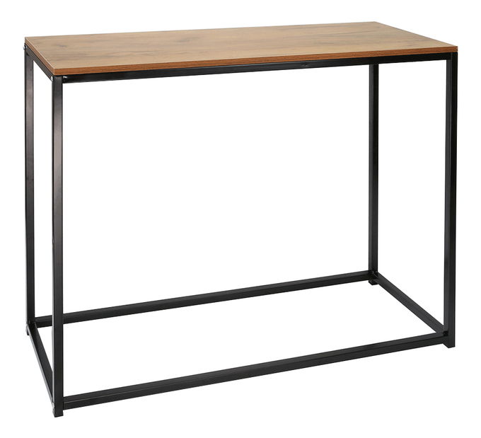 Konzolový stolek Kembi (dub + černá)