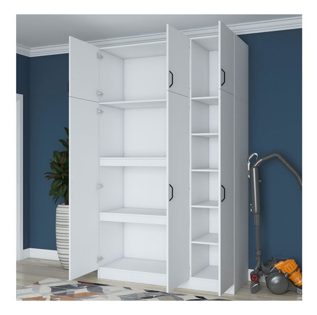 Policová skříň Bafaretta 4 (bílá)