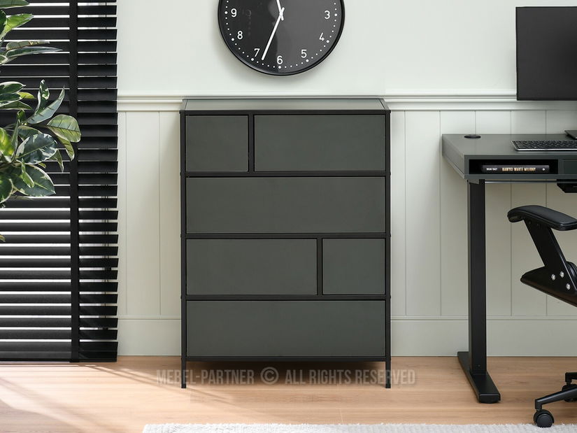 Komoda Soren Kom (zelená + černá)