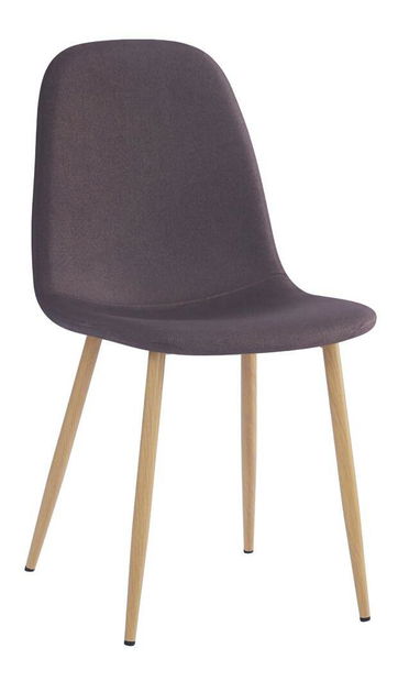 Jídelní židle Laga (tmavě hnědá + buk)