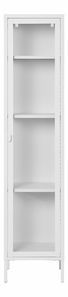 Úzká vitrína Brisbane Bisalia 6 (bílá)