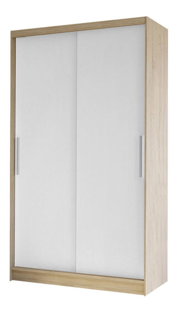 Šatní skříň Keira I (černá + dub artisan)