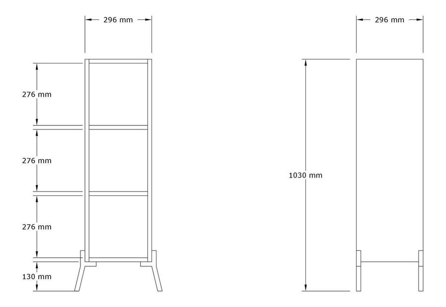 Regál Kaseki 2 (bílá)